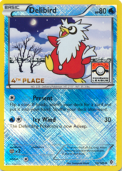 Delibird 38/149 Crosshatch Holo 4th Place Promo - Pokemon League Challenge